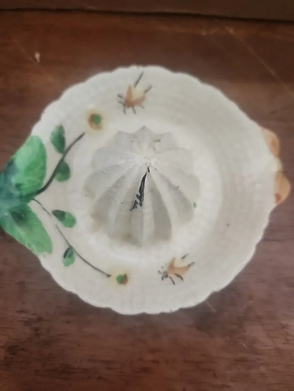 Antique Japanese Celadon Crackle Glaze Juicer